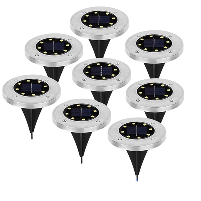 Le jardin solaire d'IP67 LED allume la lumière souterraine menée solaire de C.C 6V 10 LED