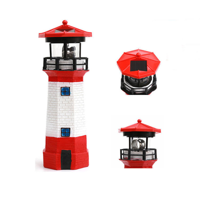 Phare solaire de cadeau de RoHS de résine solaire de la lumière LED avec la balise tournante