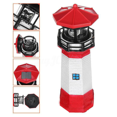 Lumière solaire de phare extérieur intelligent d'induction de décoration avec la lumière tournante