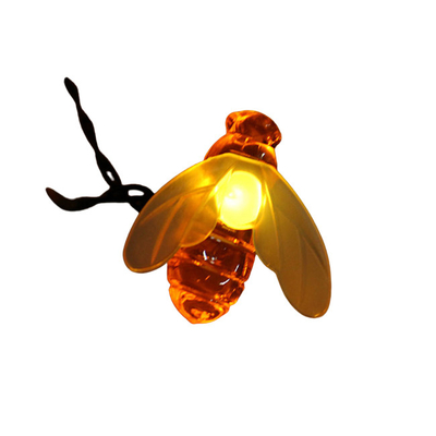 Quirlandes électriques solaires actionnées solaires d'abeille lumières/LP65 de ficelle d'abeille de Noël