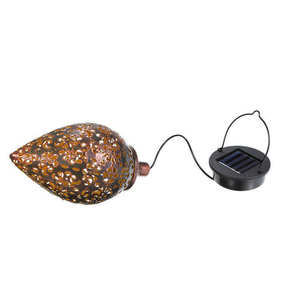 Lanterne forgée par métal solaire imperméable solaire extérieur accrochante de lumière de jardin de la lumière IP44 rétro