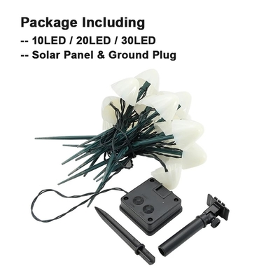 les lumières actionnées solaires de ficelle de 2700K IP55 LED/répandent les lumières solaires de jardin épousant la décoration de fête