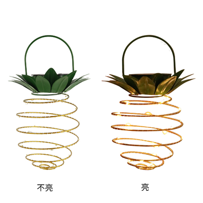 Lumières solaires de ficelle de câblage cuivre de la lumière LED d'ananas pour la décoration de jardin
