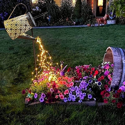 lumière creuse de ficelle de chemin de paysage de jardin de lumière solaire de la bouilloire 2700K