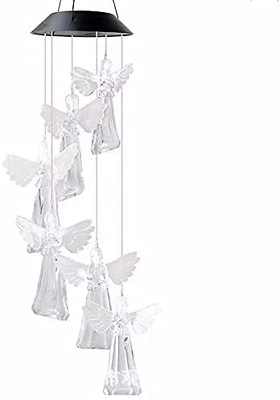 couleur claire de carillon de vent 60lm solaire changeant le blanc 2700K chaud doux