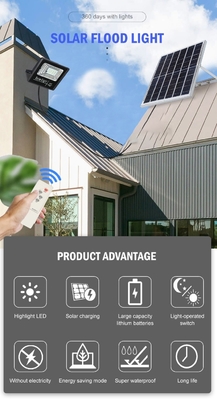 Réverbère solaire de LED 40w d'inondation de lumière de la Manche solaire extérieure de garage avec à télécommande