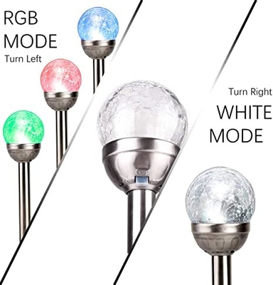 L'anti jardin solaire de la boule LED en verre de fente allume la lumière 5V de cricket de rue