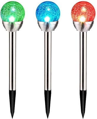 L'anti jardin solaire de la boule LED en verre de fente allume la lumière 5V de cricket de rue