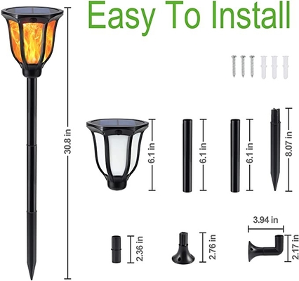 Accrocher solaire ou table de salle à manger 3.7V 2000mAh de lumières de jardin de la cour LED de patio de WINXU