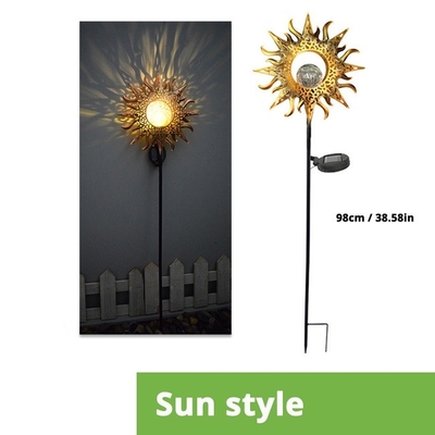 La lune solaire Sun de décoration de lumières de jardin de la cour extérieure LED tient le premier rôle la lumière imperméable de nuit