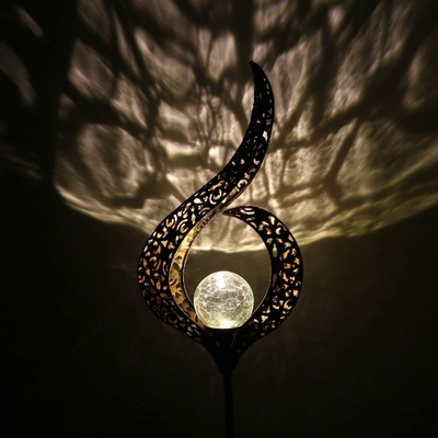 La lune solaire Sun de décoration de lumières de jardin de la cour extérieure LED tient le premier rôle la lumière imperméable de nuit
