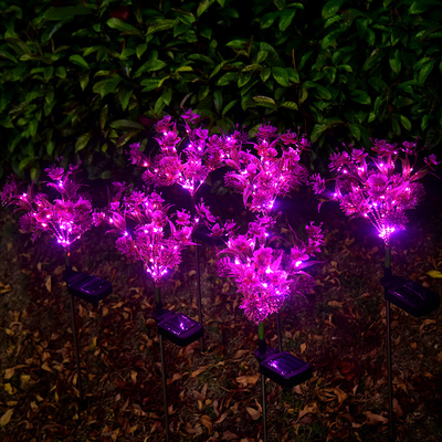 Le jardin solaire du Phalaenopsis LED allume de petits Wildflowers aménagent la lumière en parc de pelouse de jardin