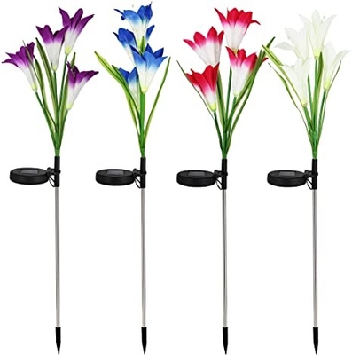 Lumière solaire extérieure lumières imperméables 2700K de décoration de Lily Lawn de cour de RoHS/mariage
