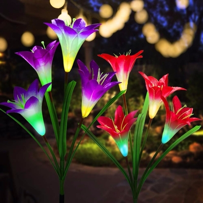 Lumière solaire extérieure lumières imperméables 2700K de décoration de Lily Lawn de cour de RoHS/mariage