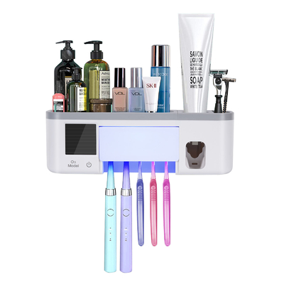 Ménage UV amorphe d'ABS de support de brosse à dents d'aseptisant d'alimentation d'énergie de silicium