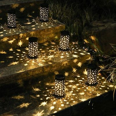Les lumières solaires décoratives imperméables de jardin de LED tiennent le premier rôle la lumière 6000K de cavité de lune