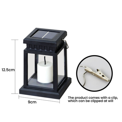 Installez vite la bougie solaire décorative allume le blanc IP65 chaud accrochant extérieur