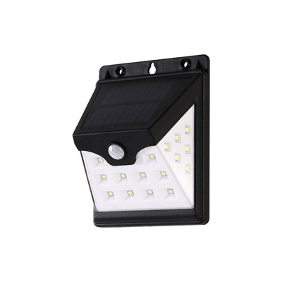 ABS actionné solaire 3.7V de la lumière 22 LED de mur du capteur de mouvement intelligent LED