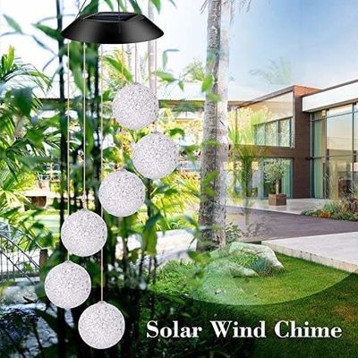 Le cadeau solaire de jardin décoratif extérieur de la CE allume les carillons de vent solaires de boule