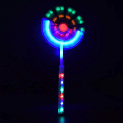 Double jouet principal de dinosaure de lueur de bâton de moulin à vent de lumière solaire instantanée de cadeau