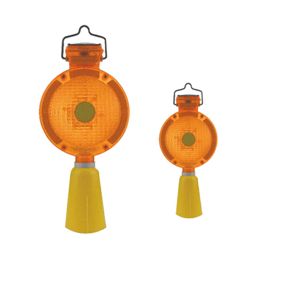 Lumière solaire de barricade du voyant d'alarme du trafic de rond imperméable jaune rouge LED