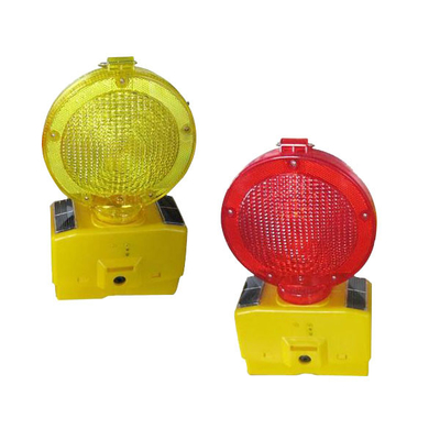 Sécurité avertissant les signaux lumineux menés solaires de construction de lumière de feux de signalisation 4V0.3w Solarpanel