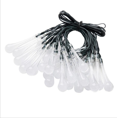 Imperméable extérieur solaire de quirlandes électriques de baisse colorée de l'eau de LED pour la pelouse 9M*60LED de jardin