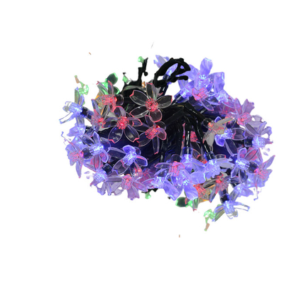 Fleur solaire colorée multi 9m*60 de pêche de lumières de jardin de ficelle de vacances de décoration