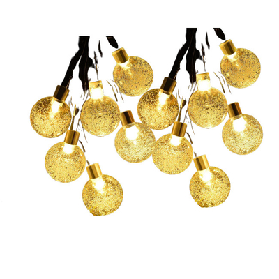 Lumières actionnées solaires 50LED CRI80 4.5v de ficelle d'étoile de boule de bulle