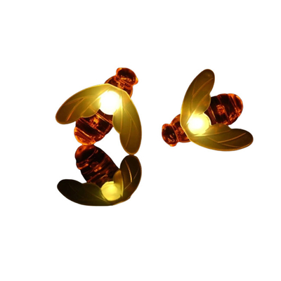 Été accrochant lumières de ficelle d'abeille de Honey Power Lamp Fairy Solar de 30 morceaux 5M/9M