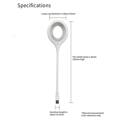 Lampes économiseuses d'énergie portatives de Tableau de nuit de lampe pliable d'étude de protection oculaire avec le port USB