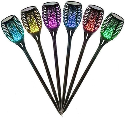 La torche solaire de flamme de jardin extérieur allume les torches actionnées solaires de 96pcs LED LED