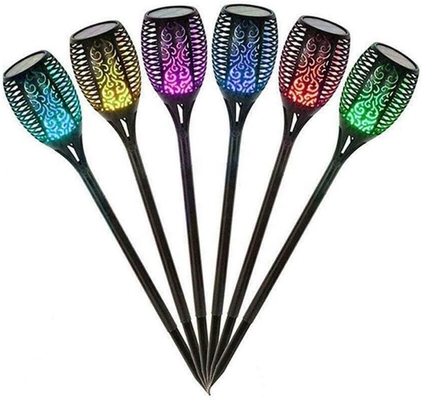 La torche solaire de flamme de jardin extérieur allume les torches actionnées solaires de 96pcs LED LED