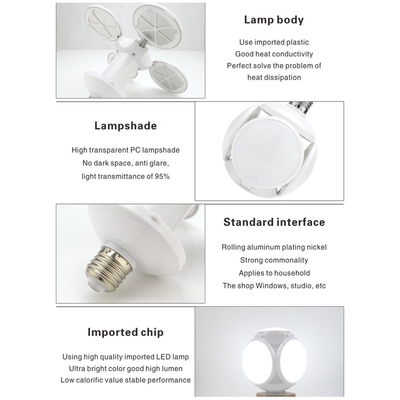 Lampe déformable réglable d'UFO du football de LED E27 40W pour l'étude de chambre à coucher