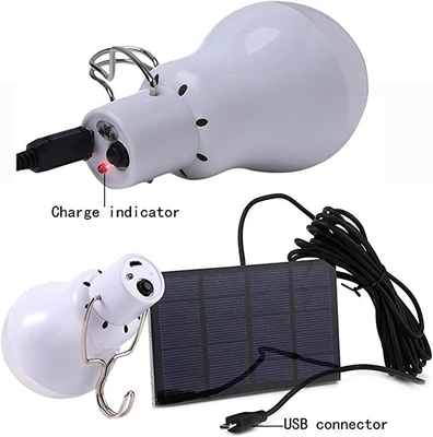 Couleur 3W 4000 blanche fraîche lumineuse d'USB d'ampoule de secours rechargeables solaires portatifs