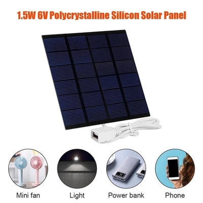 Système solaire du chargeur DIY de panneau solaire de polysilicium pour la banque de puissance de téléphone