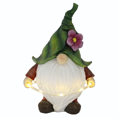 Panneau décoratif lumineux de cadeau de métiers légers solaires de statue de jardin