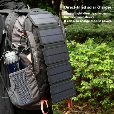 10W le panneau solaire pliable 5V 2.1A USB sortie des appareils pour des Smartphones