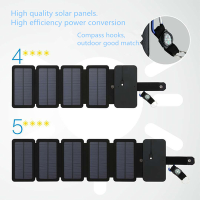 10W le panneau solaire pliable 5V 2.1A USB sortie des appareils pour des Smartphones