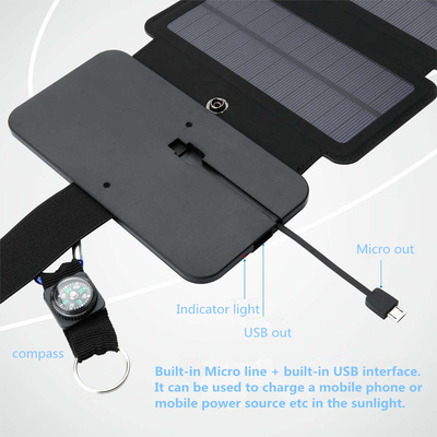 10W le panneau solaire pliable 5V 2.1A USB sortie des appareils pour des Smartphones