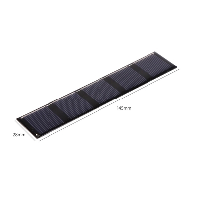 chargeur portatif extérieur de panneau solaire de 0.5W 2.5V 145*28mm pour la banque de puissance