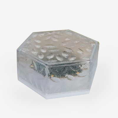 La brique imperméable extérieure solaire de glace allume les lumières solaires enterrées hexagonales décoratives du chemin LED de pelouse de cour de lumières