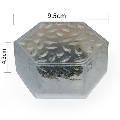 La brique imperméable extérieure solaire de glace allume les lumières solaires enterrées hexagonales décoratives du chemin LED de pelouse de cour de lumières