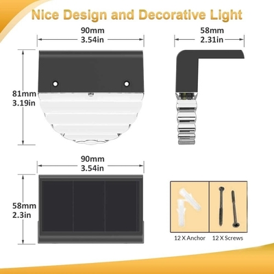 L'étape solaire imperméable de jardin d'IP44 LED allume 8-10 heures de petite taille de temps de travail